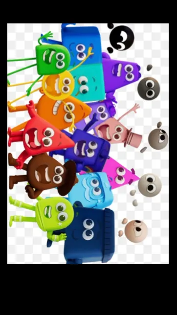 ai character: Colourblocks background