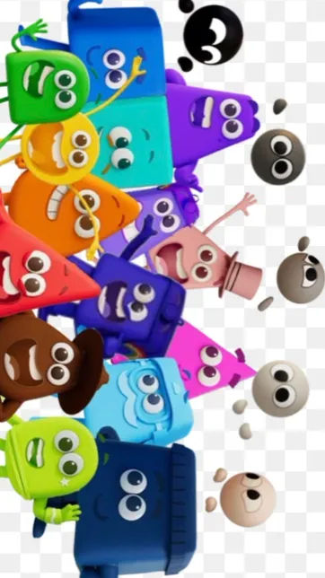 ai character: Colorblocks-REMAKE background