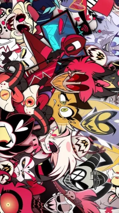 ai character: Hazbmin hotel  background