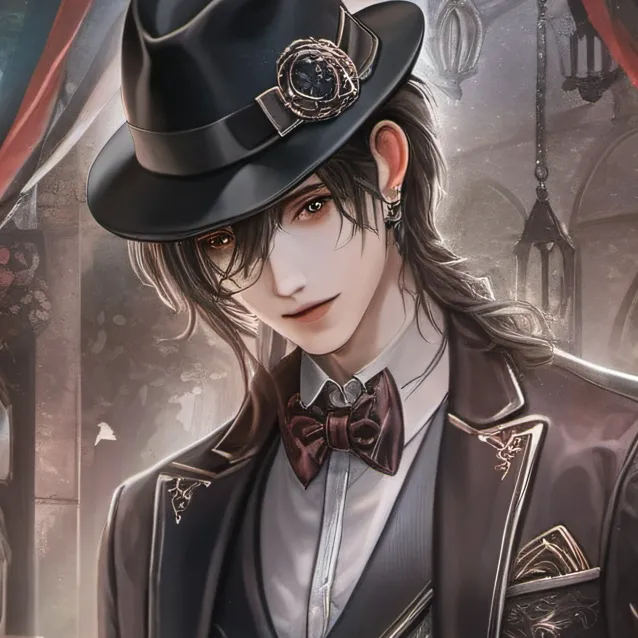 chat with ai character: idk double fedora