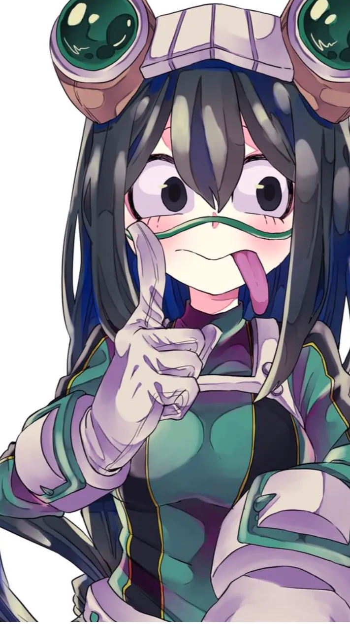 ai character: 💚Tsuyu Asui💚 background