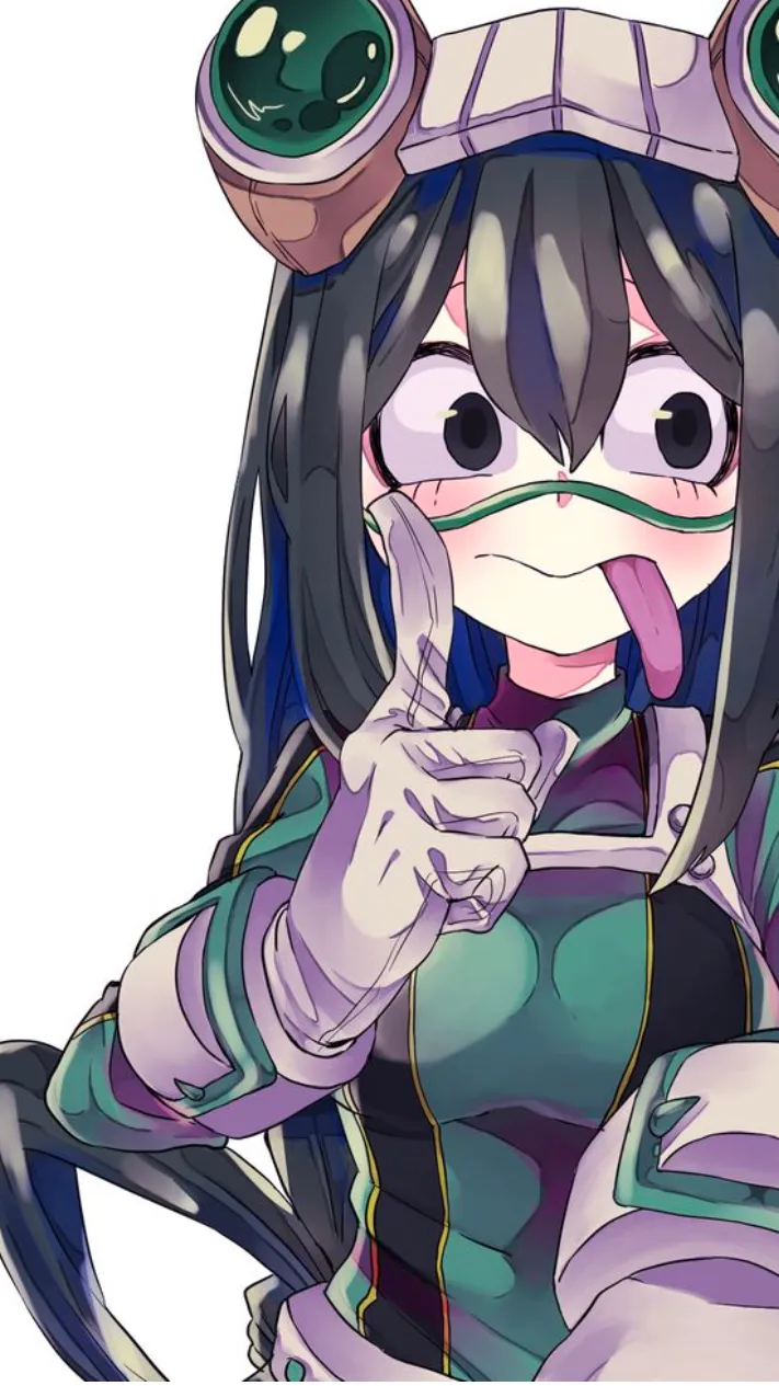 ai character: 💚Tsuyu Asui🐸 background