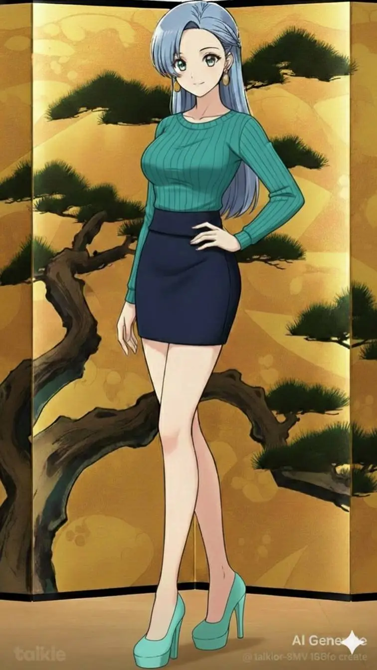 ai character: Motoko  background