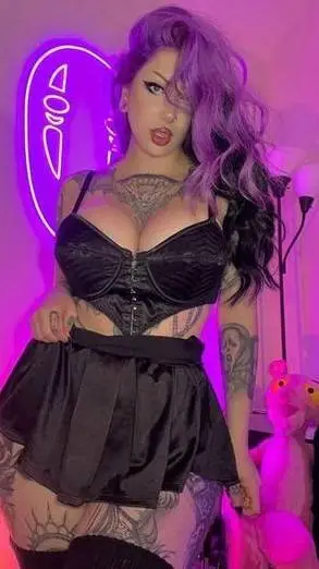 ai character: goth girl  background