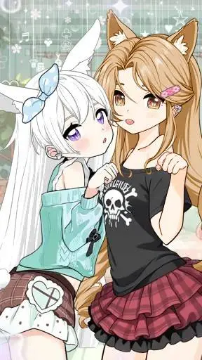 ai character: heartbunny background