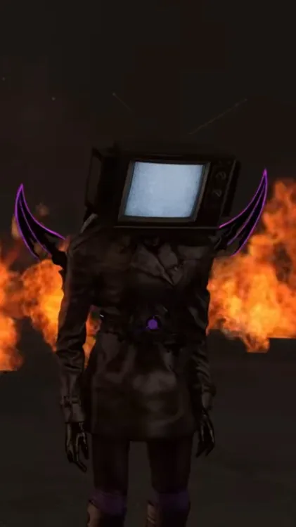 ai character: Upgraded tv woman background