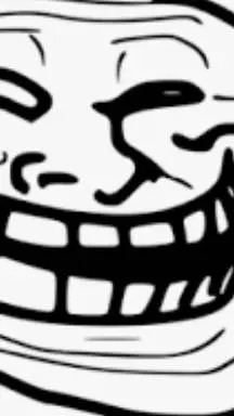 ai character: Troll face background