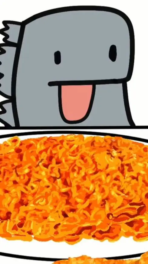 ai character: godzilla  background