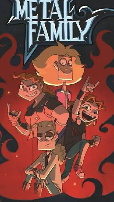 ai character: Metal family  background