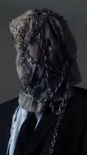 ai character: Chained man background