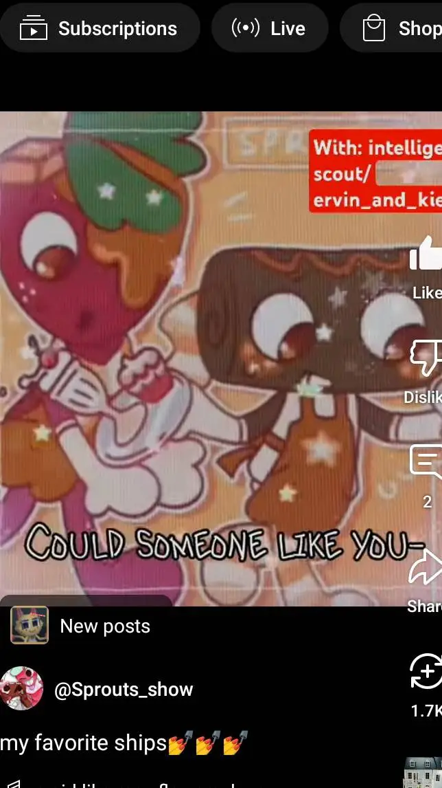 ai character: sprout and cosmo background