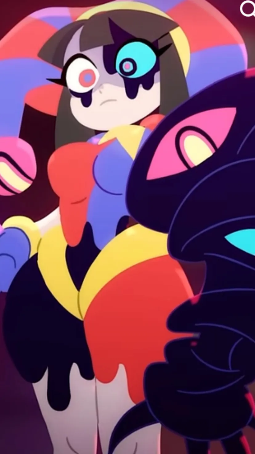 ai character: Pomni (abstracted) background