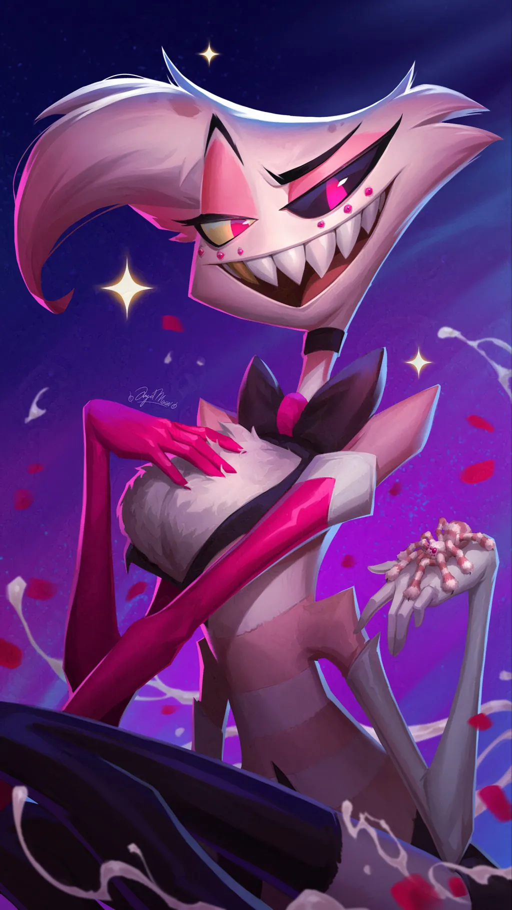 ai character: Angel boyfriend  background