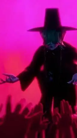 ai character: mystery demon form background