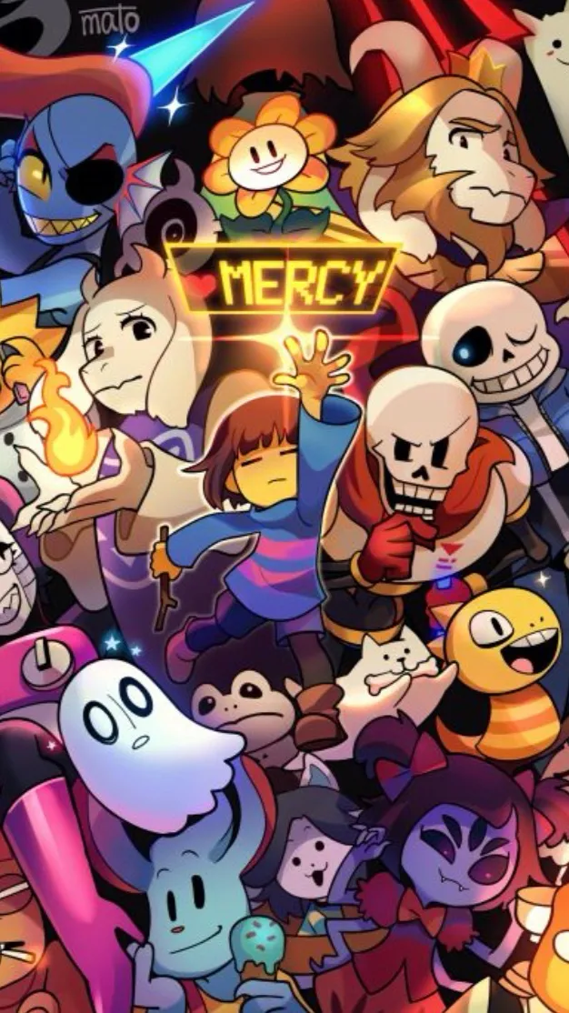 ai character: Undertale background