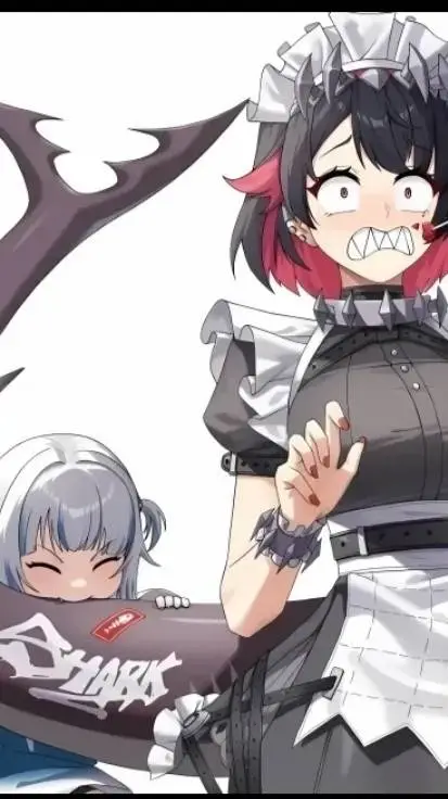 ai character: ellen and gawr background