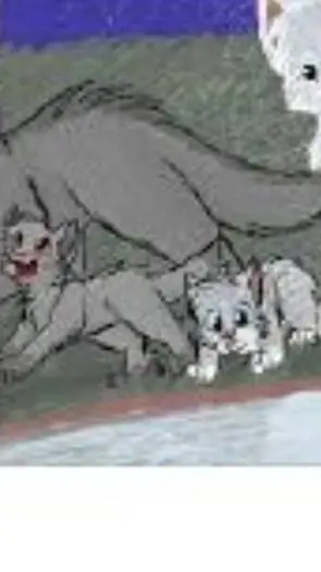 ai character: StormkitfeatherKit background