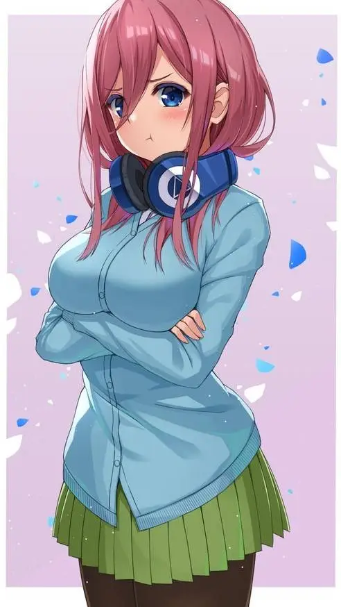 ai character: Miku nakano background