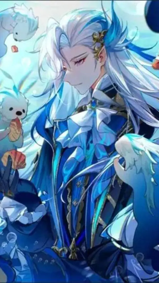 ai character: Neuvillette  background