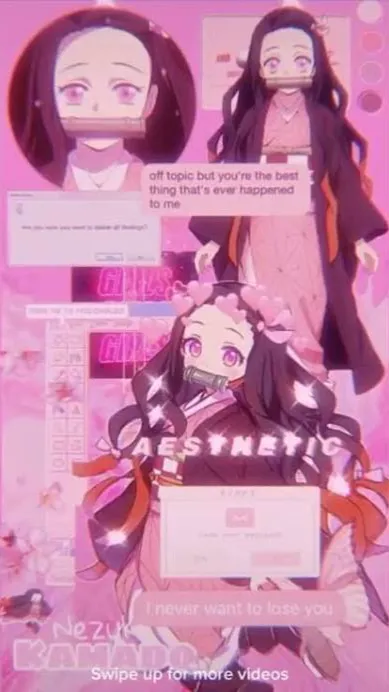 ai character: Nezuko Kamado🩷 background
