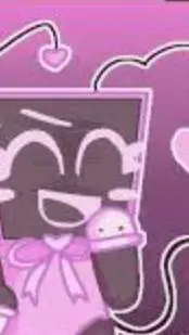 ai character: pink vee (sus) background