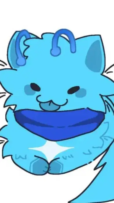 ai character: blue granpy💙🩵 background