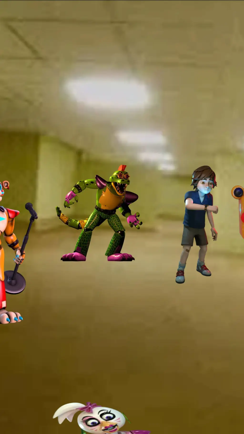 ai character: FNAF: SB gang background