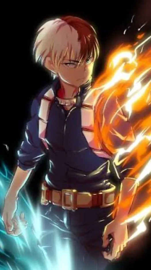 ai character: Shoto todoroki background