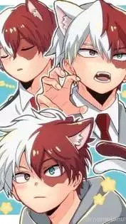 ai character: shoto todoroki  background
