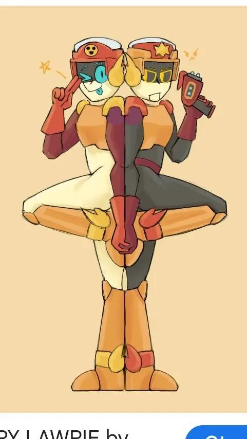 ai character: Lawrie and larry  background