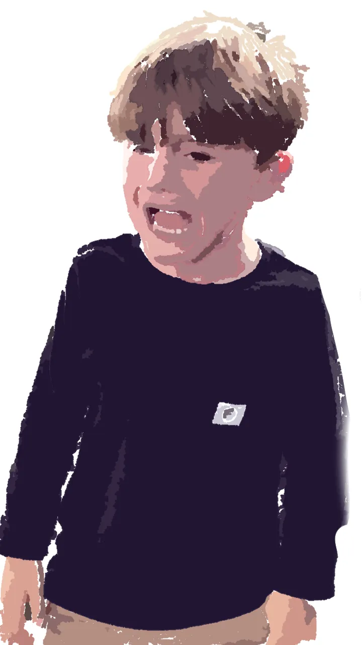ai character: Cry baby Luca  background