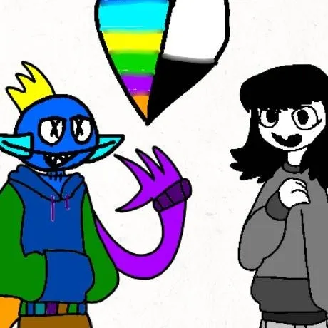 chat with ai character: blackwhite+Rainbow