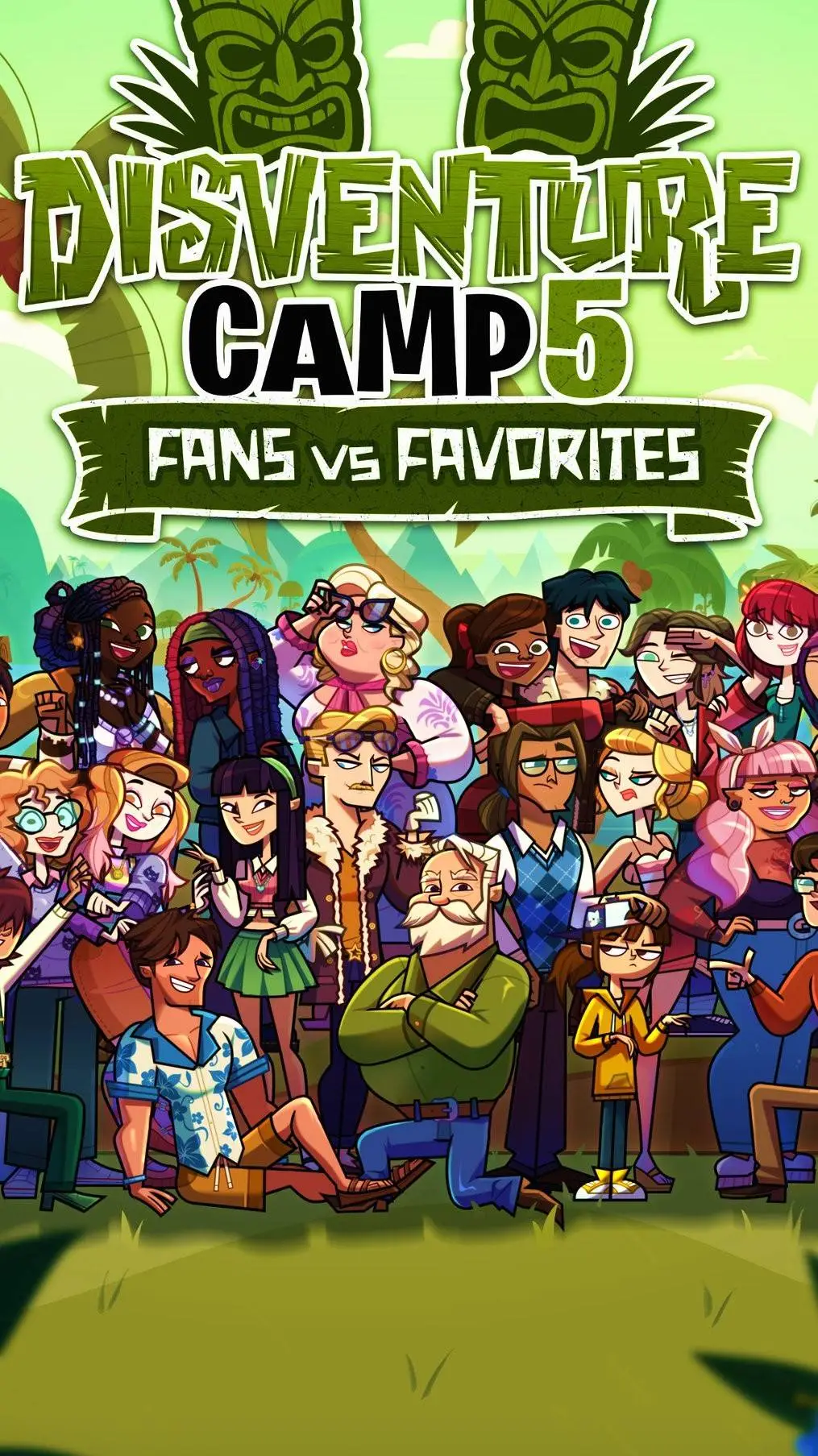 ai character: disventure camp  background