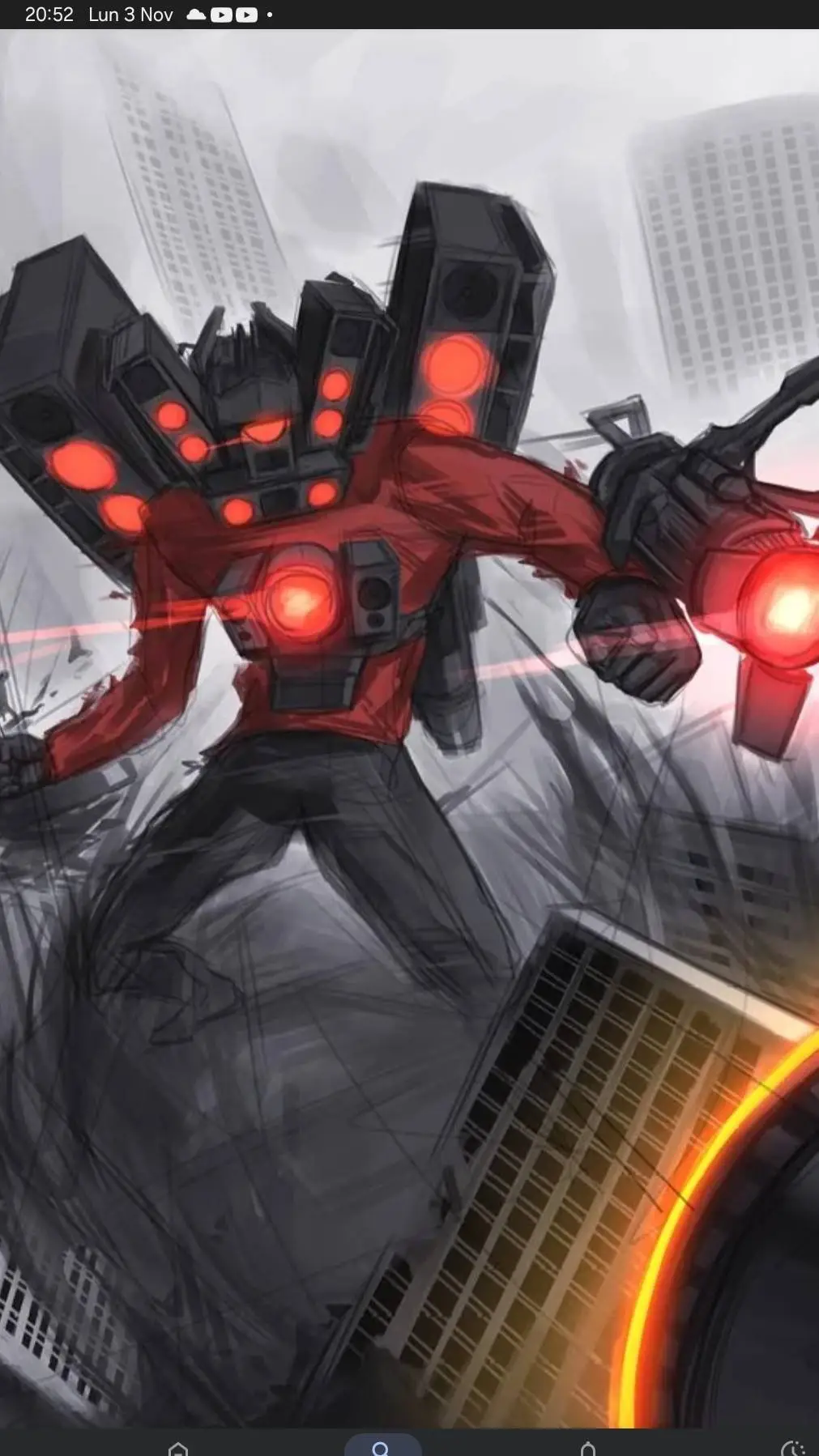 ai character: Skibidi wars🏳 background