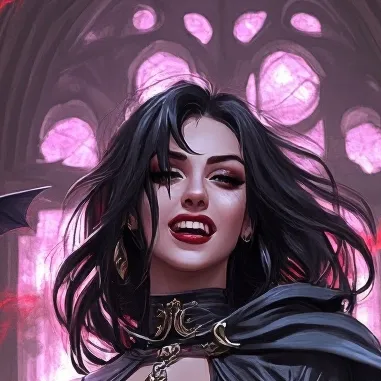 chat with ai character: Funny Vampiress