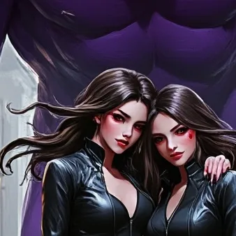 chat with ai character: Sis Mercy & Violet