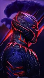 ai character: Black panther  background