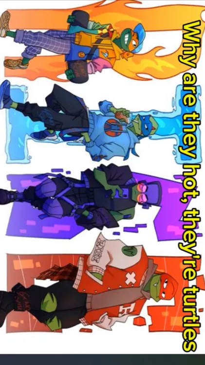 ai character: Ninja turtles  background