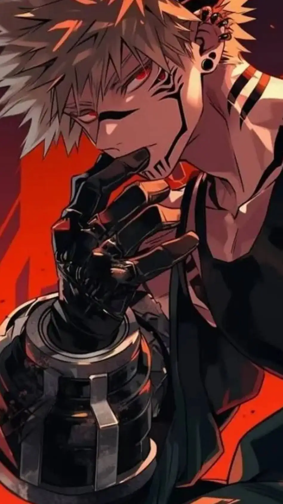 ai character: Bakugo villain background