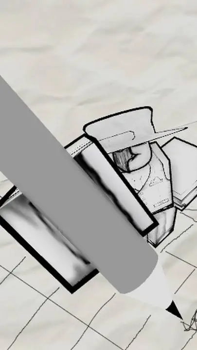 ai character: Sketchful Artful background