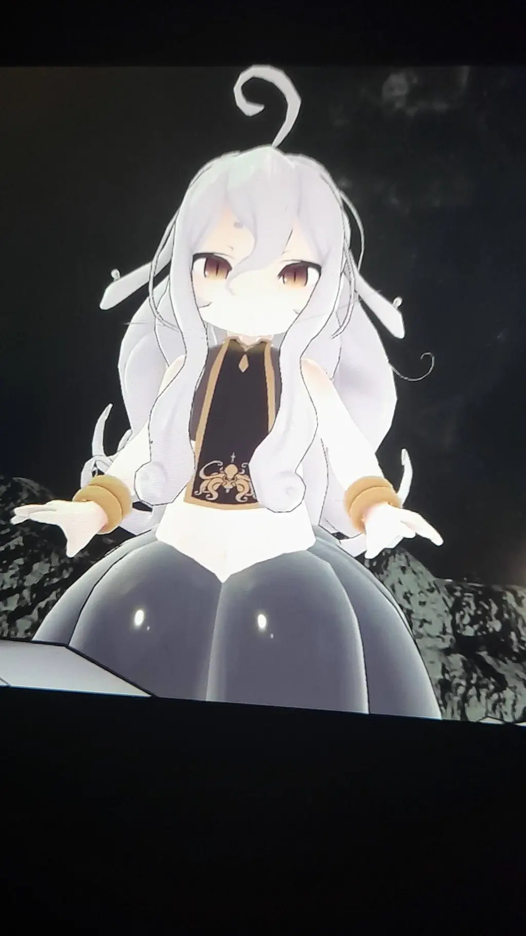 ai character: robot girl  background