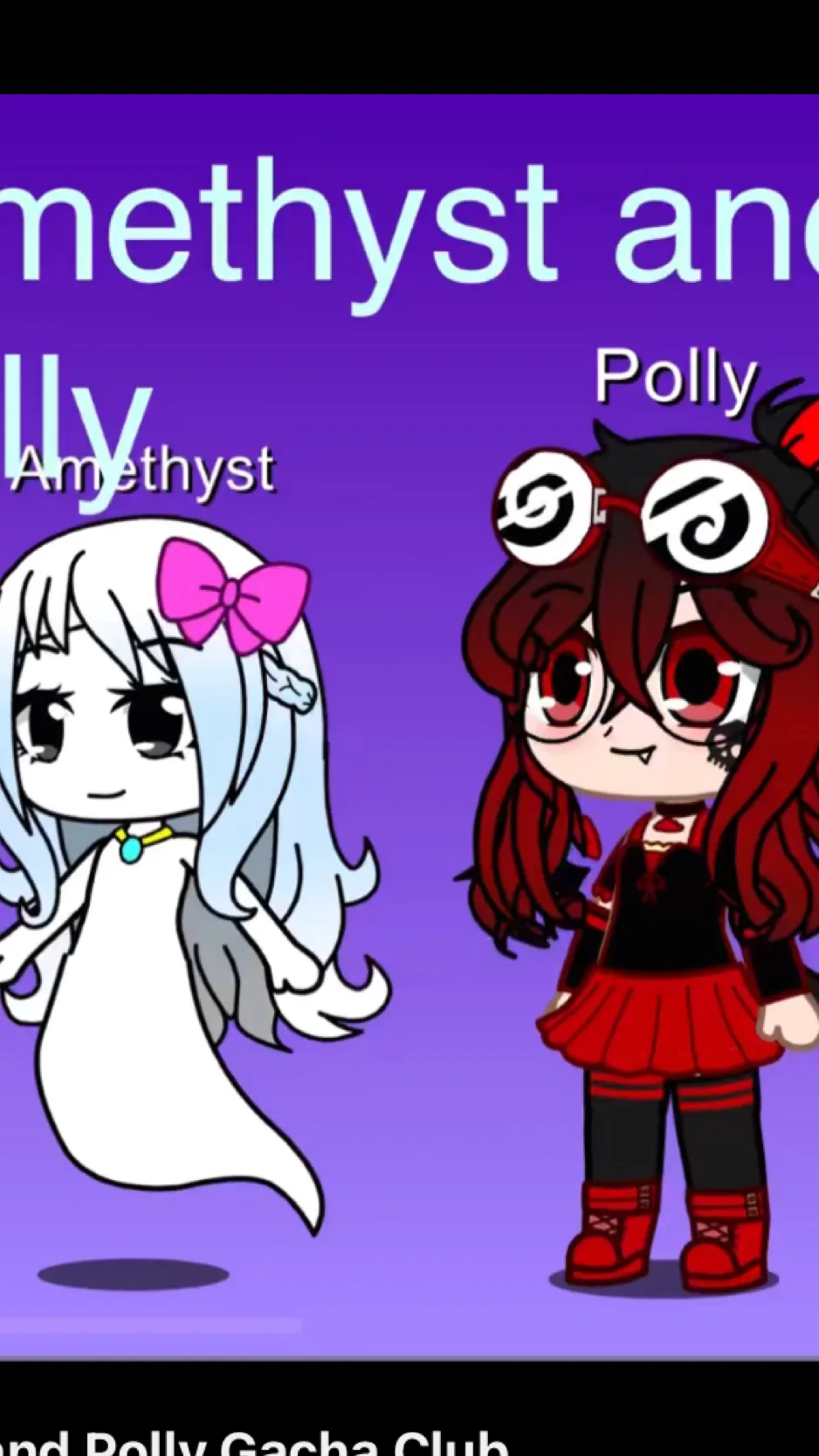 ai character: Amethyst and Polly background