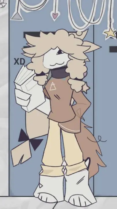 ai character: frisk the furry background