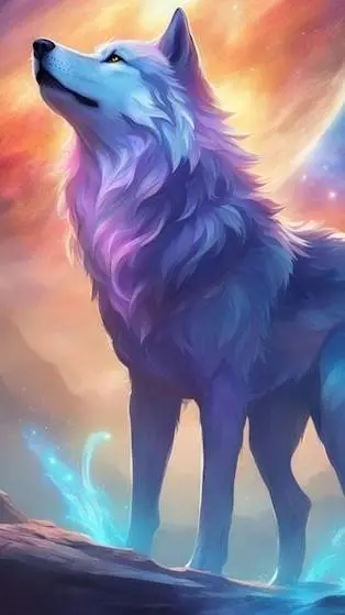 ai character: blue background