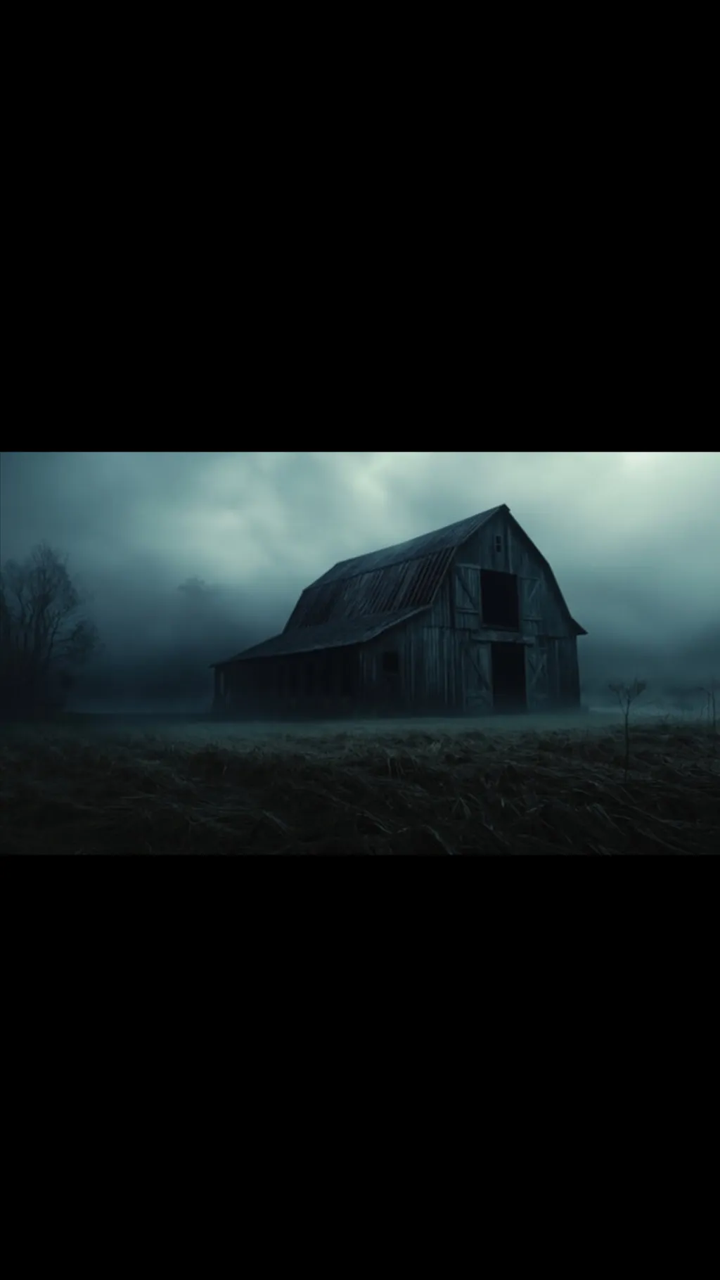 ai character: Haunted barn  background