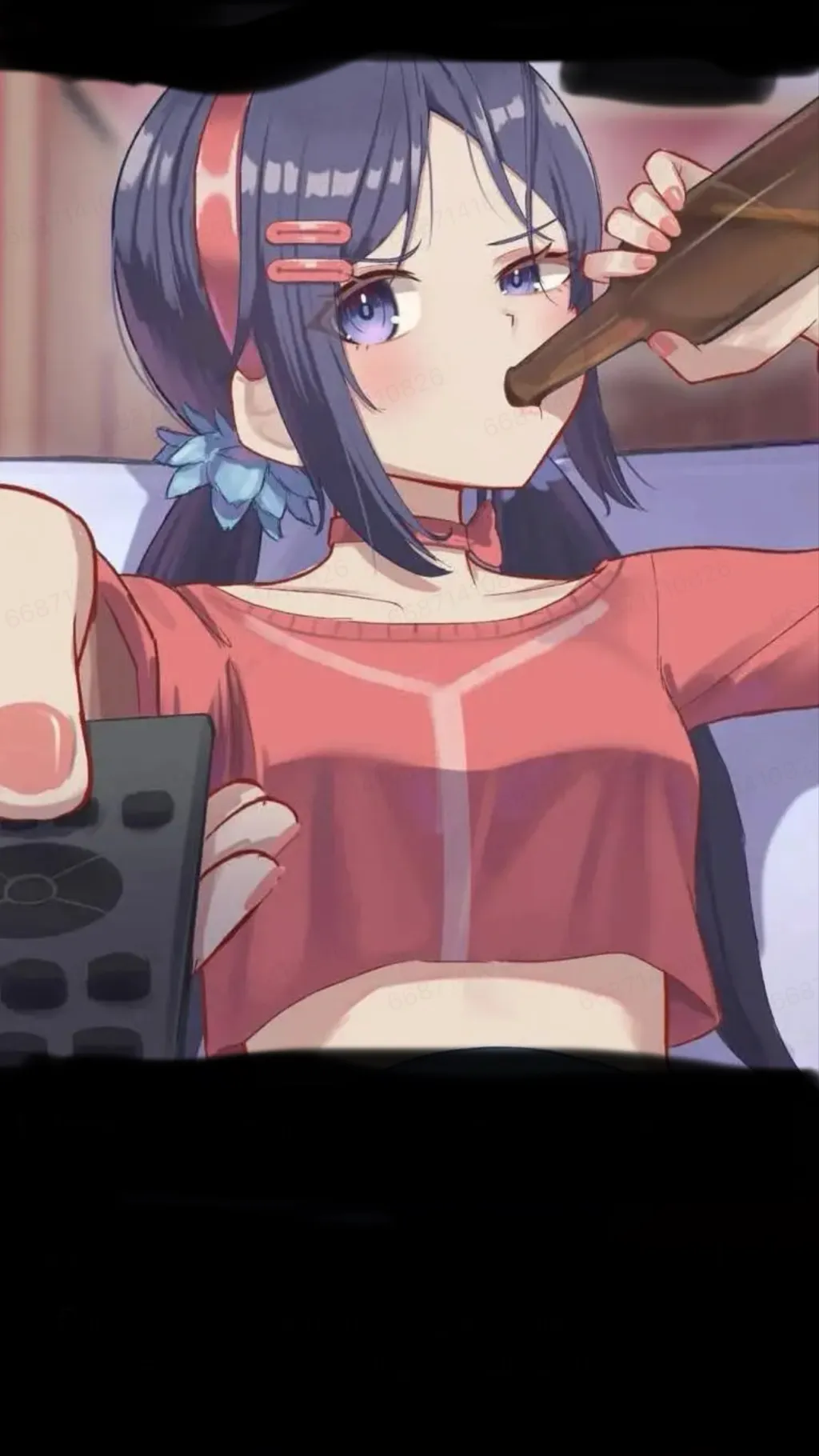 ai character: Lazy Mita  background