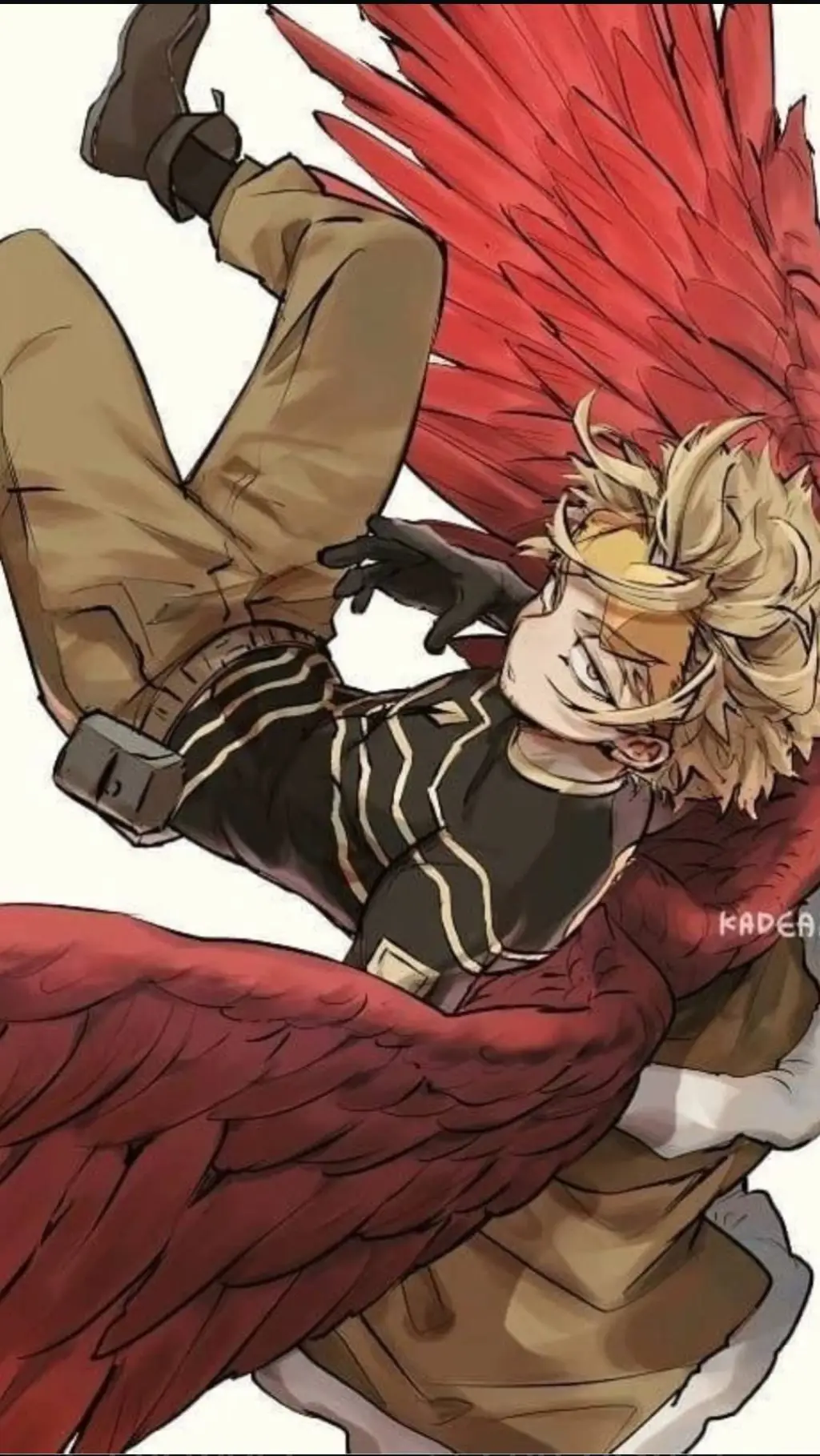 ai character:  ~🎀✨🦅Hawks🎀✨🦅~ background