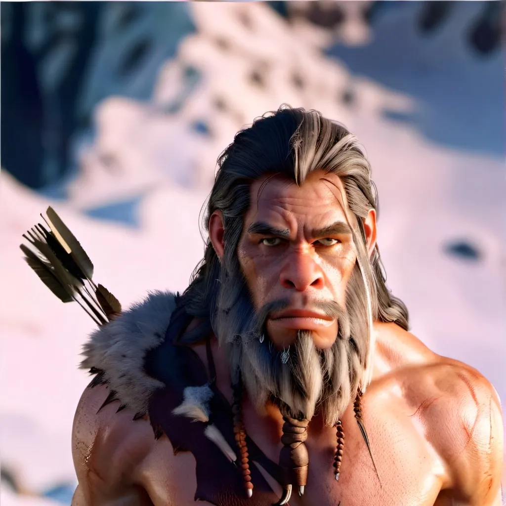 chat with ai character: ice age cave men