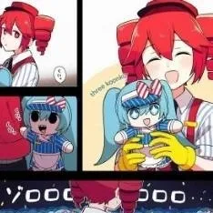 chat with ai character: Teto saves Miku!