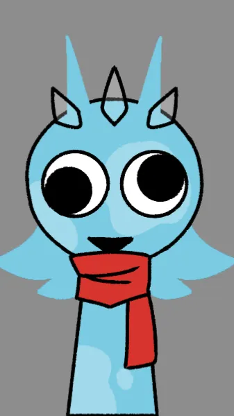ai character: Teal blue/bluely background